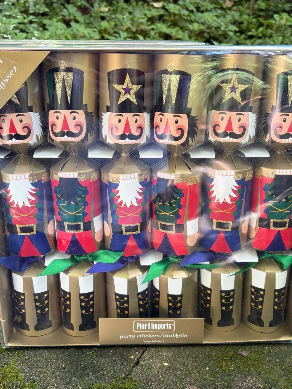 Set of 2 NEW Boxes Pier 1 Imports Nutcracker Fill Your Own Christmas Crackers 12